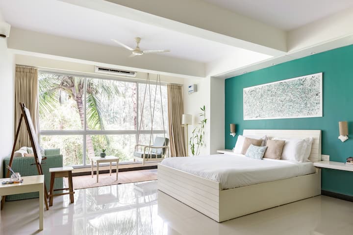 Serviced apartment in Siolim · ★4.96 · 1 bedroom · 2 beds · 1 bath