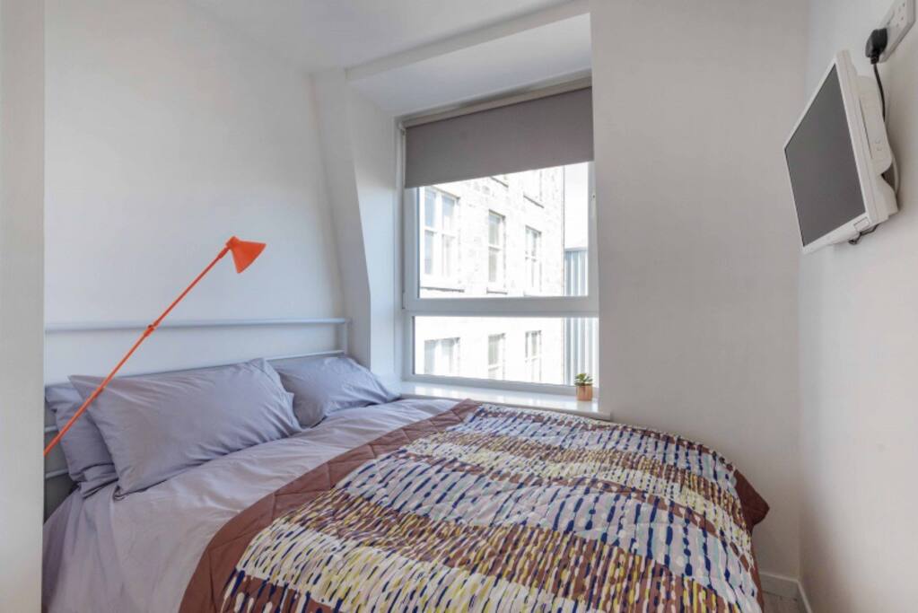 Double Bedroom: double bed, memory foam mattress , 4 pillows, double duvet, fresh bedding. TV with built in DVD player.