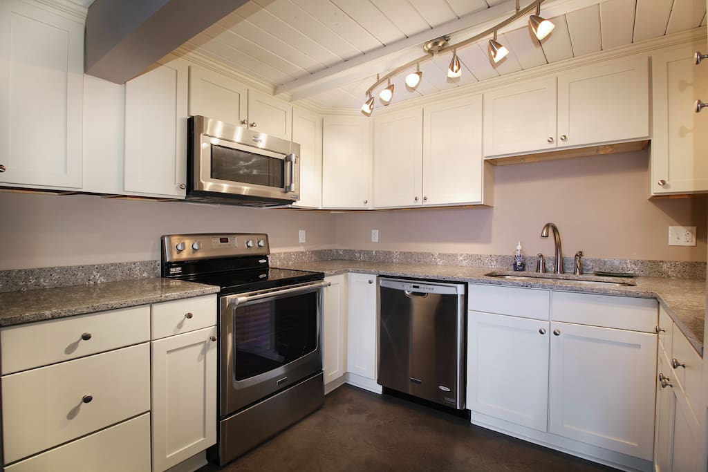 Updated kitchen stocked with everything you should need!