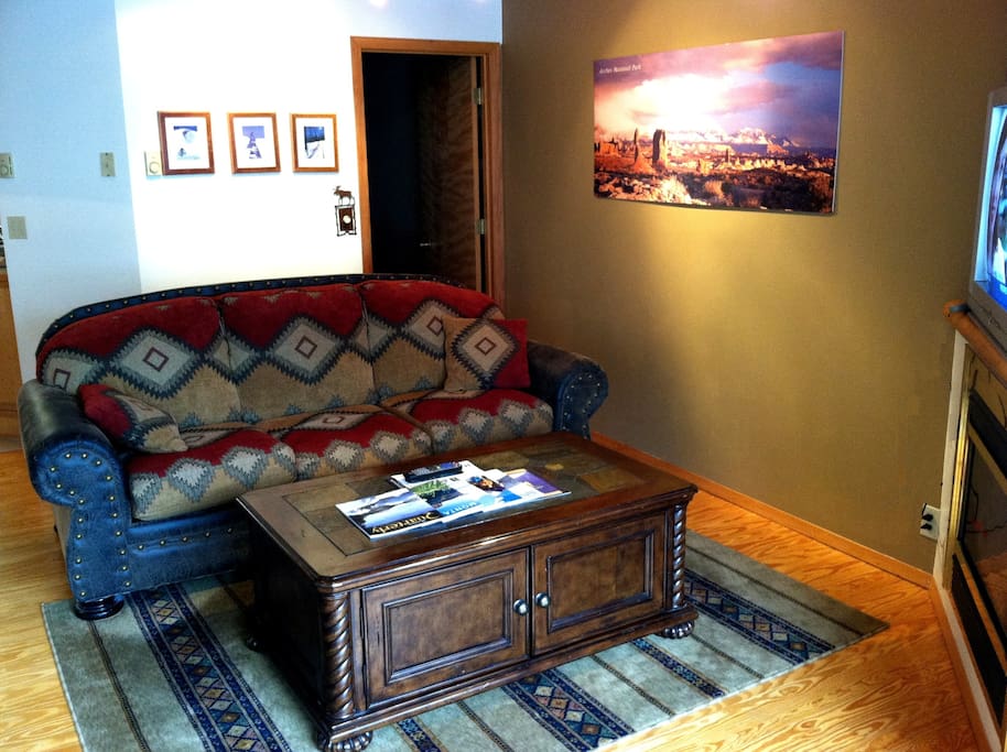 Living Room with Flat Screen TV
