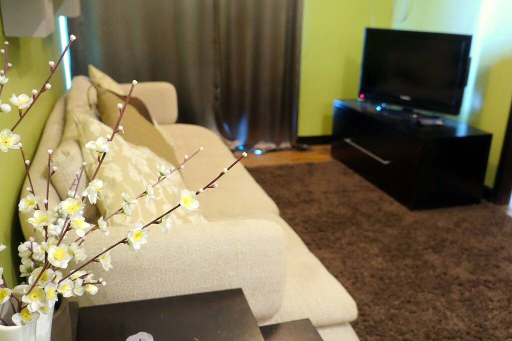 Sofa can be converted to a comfortable single bed and can place 1 single bed size cushion in the carpet