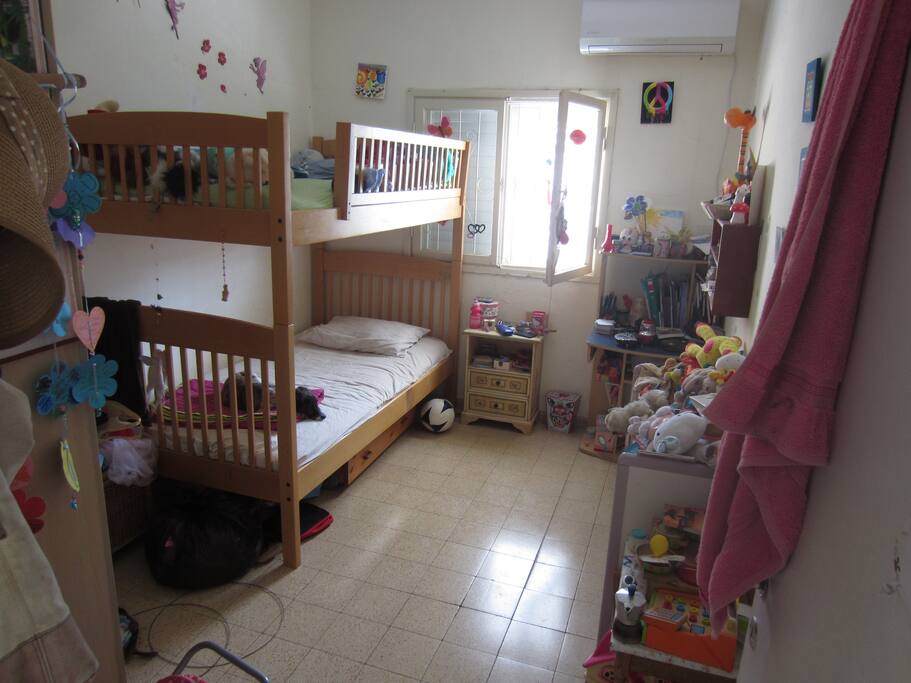 bunk bed- wide and comfortable for adults as well
