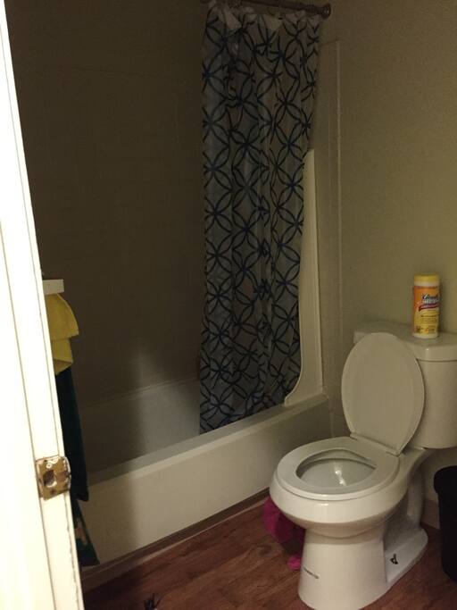 Spacious and clean washroom