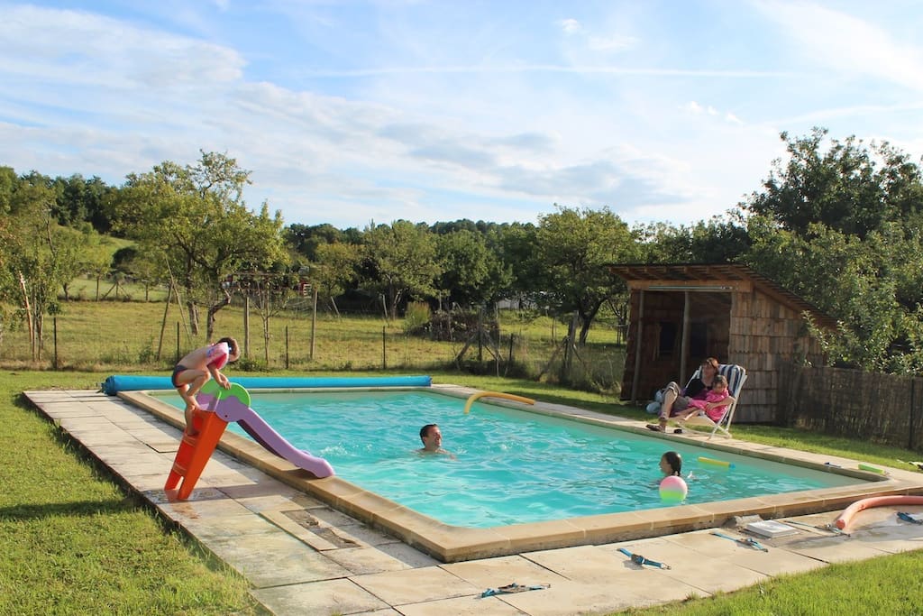 La piscine fait des heureux...