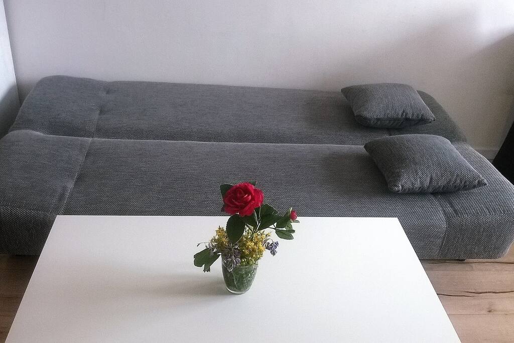 Sofa geöffnet