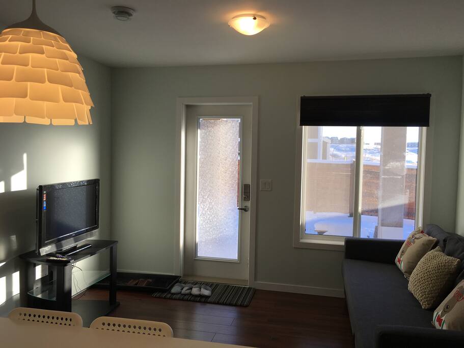 Living room with Netflix TV