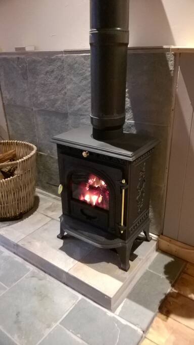 Logs, firelighters and kindling supplied.