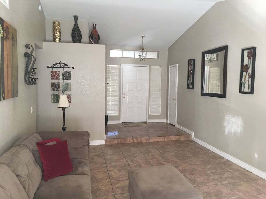 Front entry way and first living room