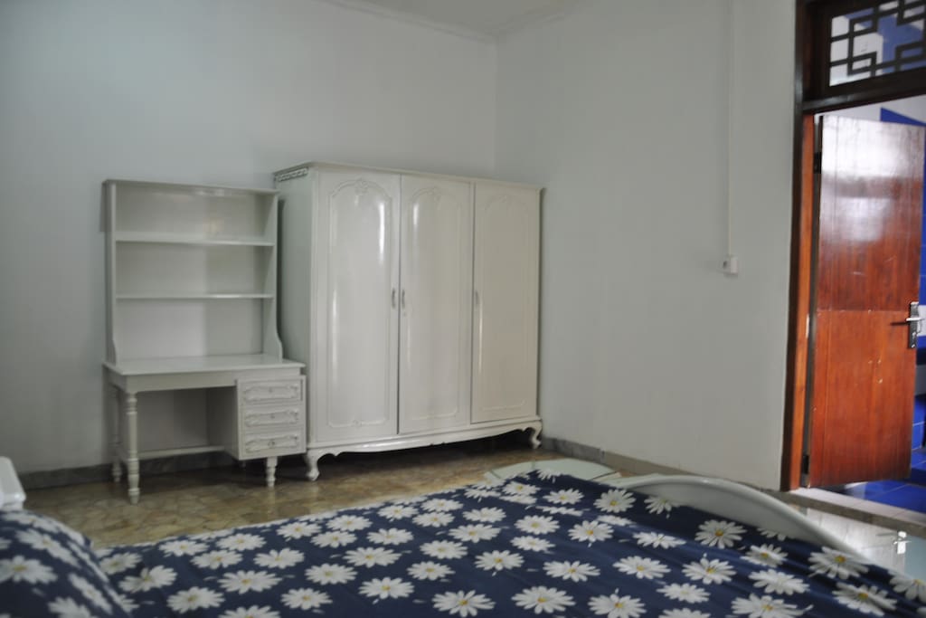 The desk and armoire set