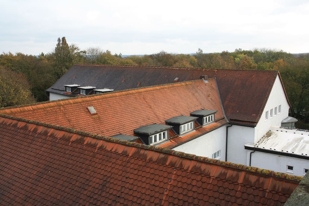 Über den Dächern der Heilstätte Harzgerode