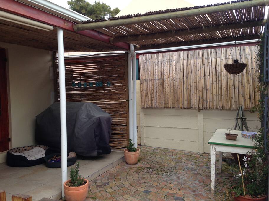 BBQ area and patio with gas BBQ