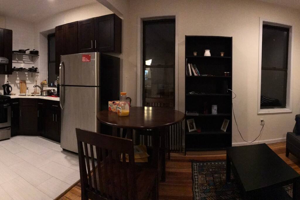 Kitchen and living room