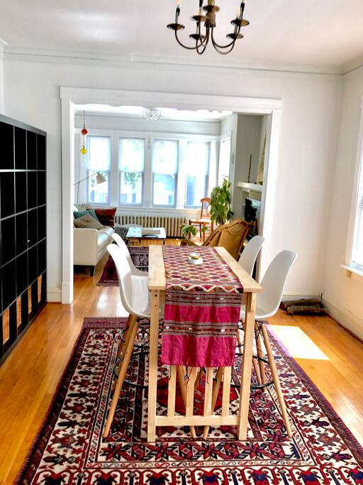 View of dining area through to lounge area