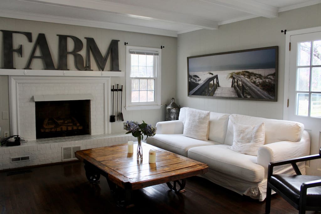 A mix of modern and antique add to the charm of the house