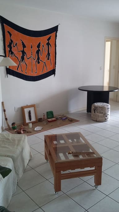Sala com poltrona-cama