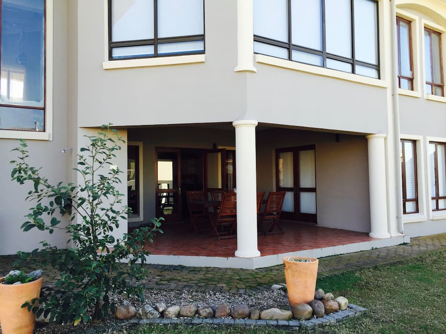 Outside private patio and braai area.