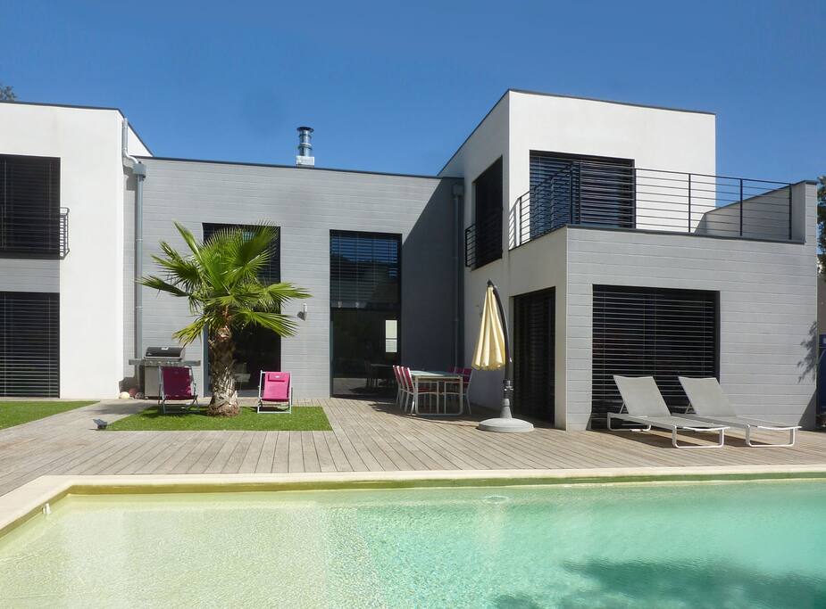 La terrasse en bois exotique