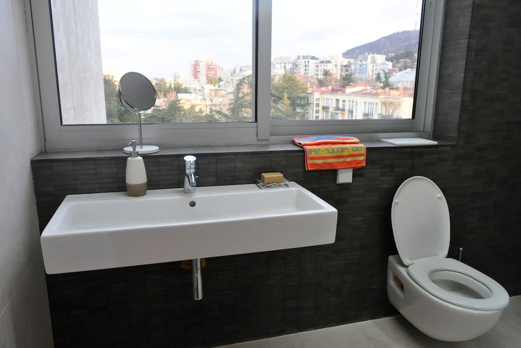 Private bathroom with a view