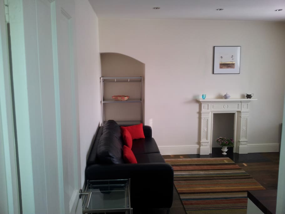 Sofa in the reception room/kitchen