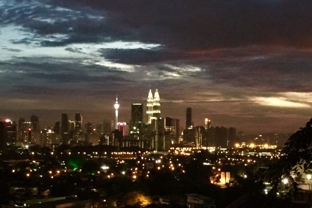 View of Kuala Lumpur from the house