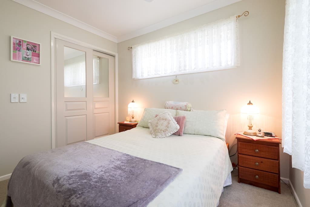 Your double room with build in double robe