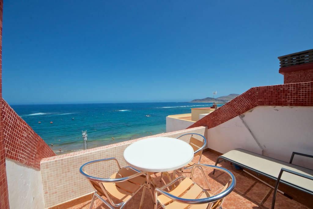 view to northwest over canteras beachfront