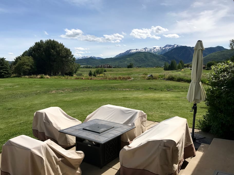Mountain view from patio