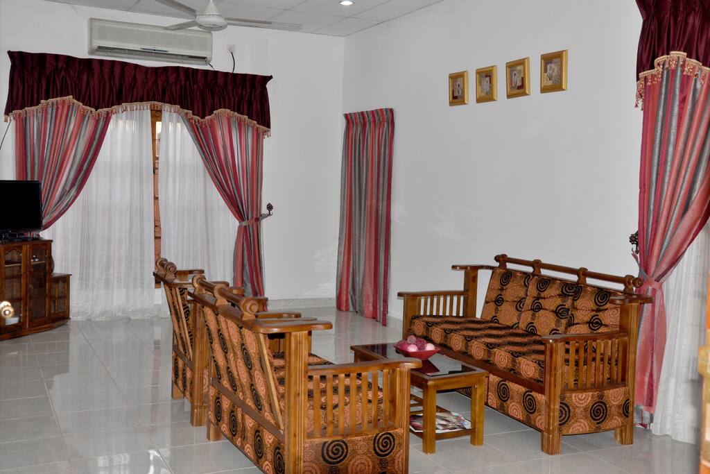 New teak sofa suite.