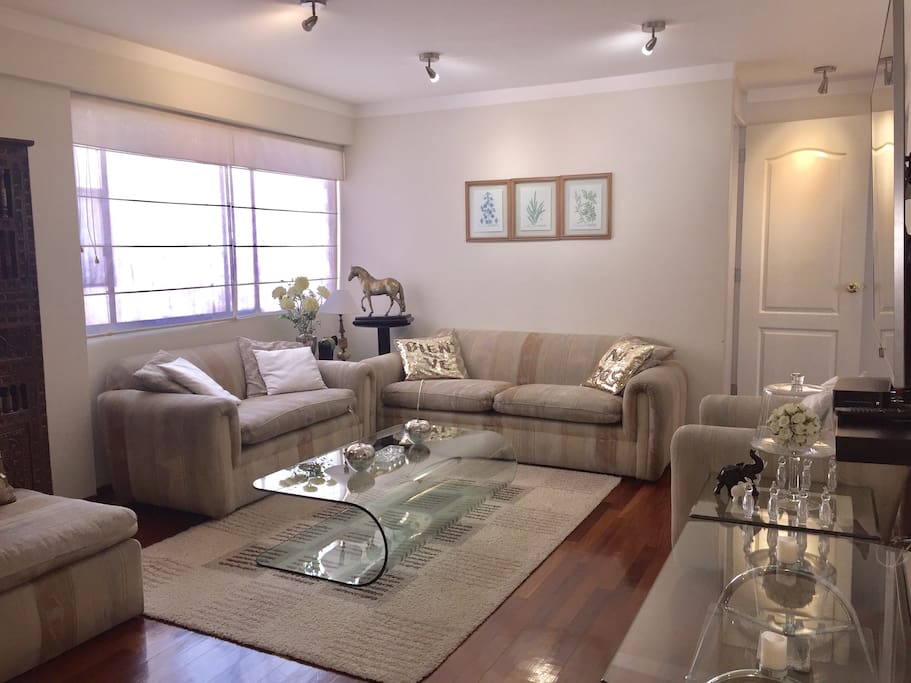 Sala con bastante iluminación en el día por su amplia ventana.