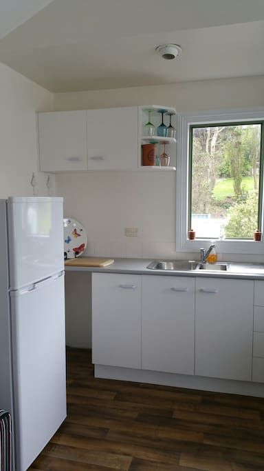 Fully equipped kitchen everything you need to self cater.