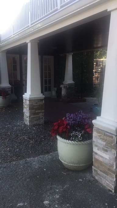 Entry to the cottage