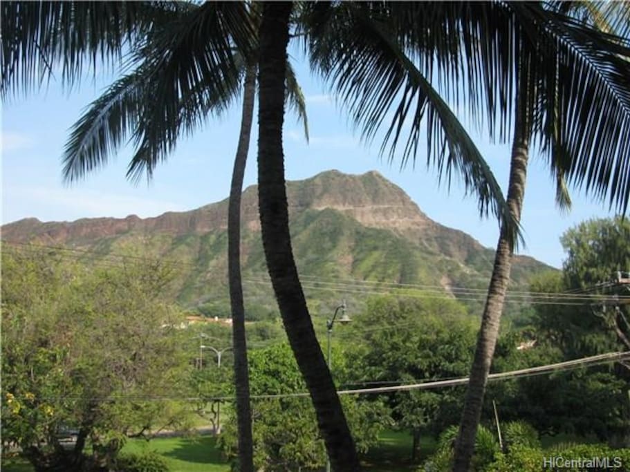 view of Diamond head from the bldg