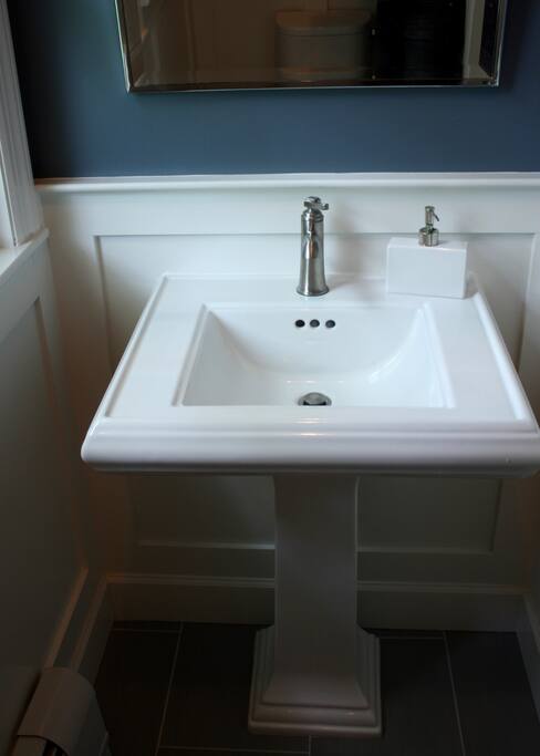 First floor half bath