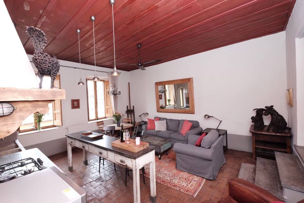 The kitchen is fully equipped for enjoying home-cooked meals and perhaps even a wine tasting?
