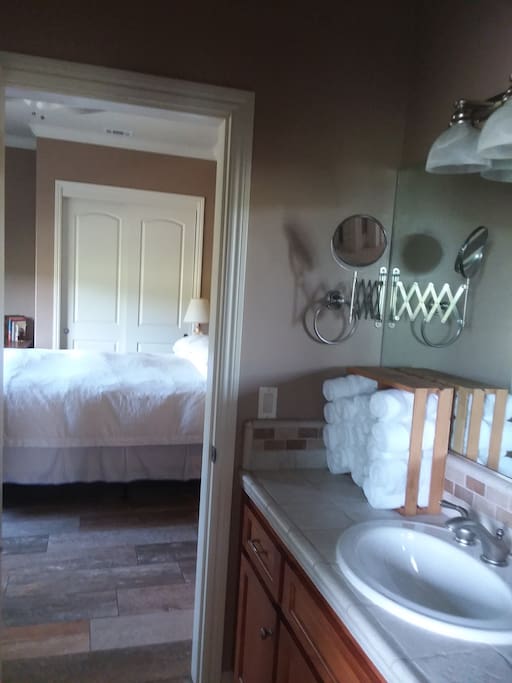 On suite Bathroom.