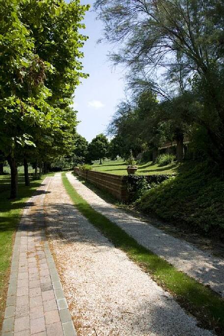 Il viale d'ingresso