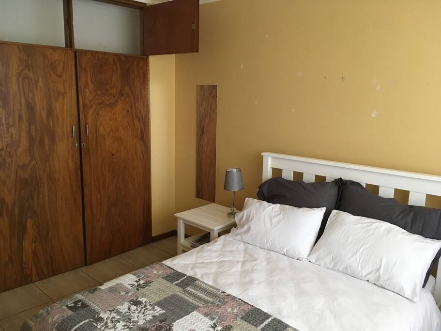 Second bedroom with double bed.