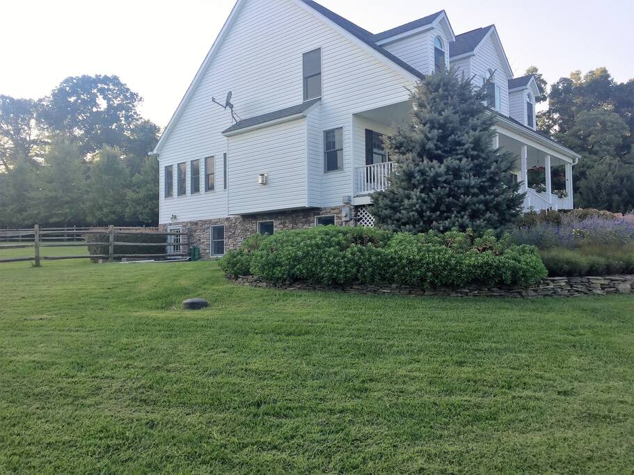 Side entrance, private, secured key entry