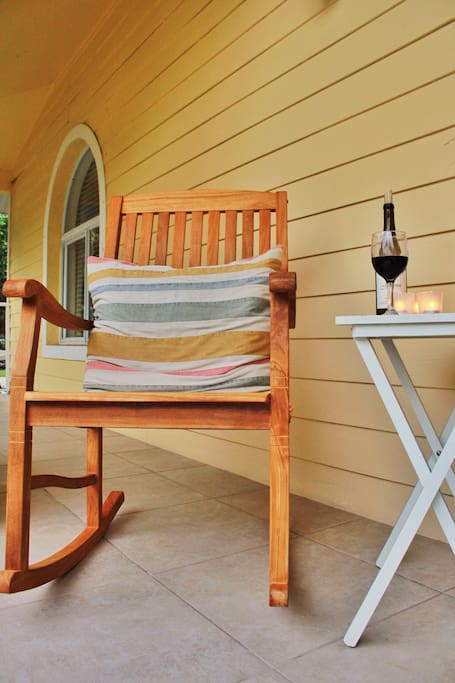 Enjoy sitting outside on the front porch
