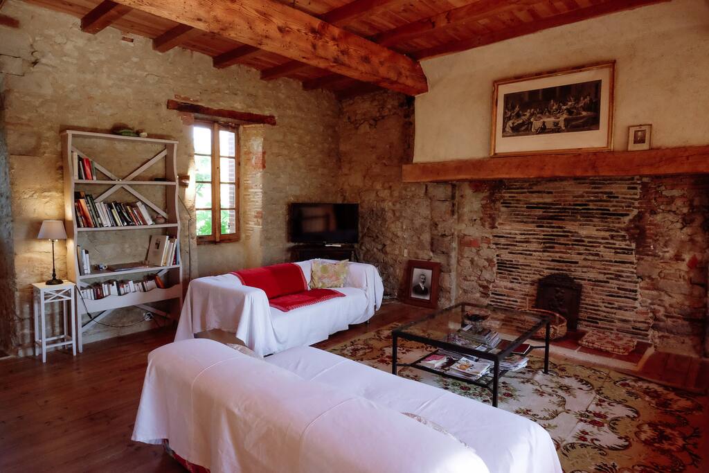 Le salon à l'étage