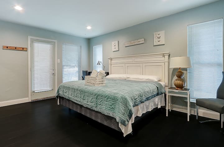 Master Bedroom #1 - Always - King Bed with master bath and 40" Smart TV