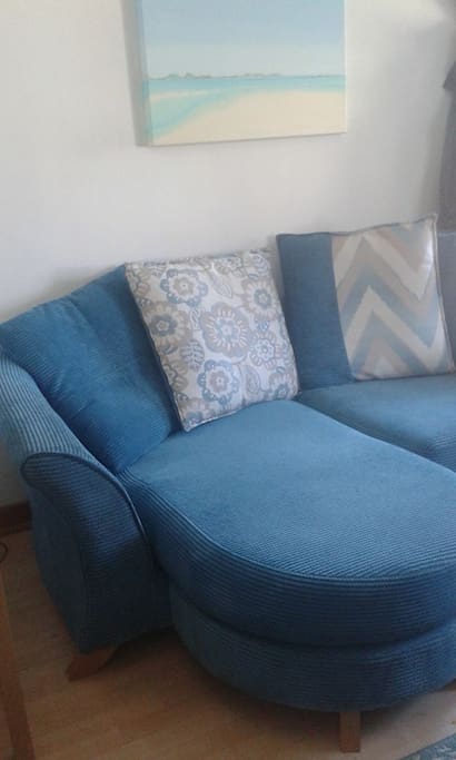 The sofa in the front room!