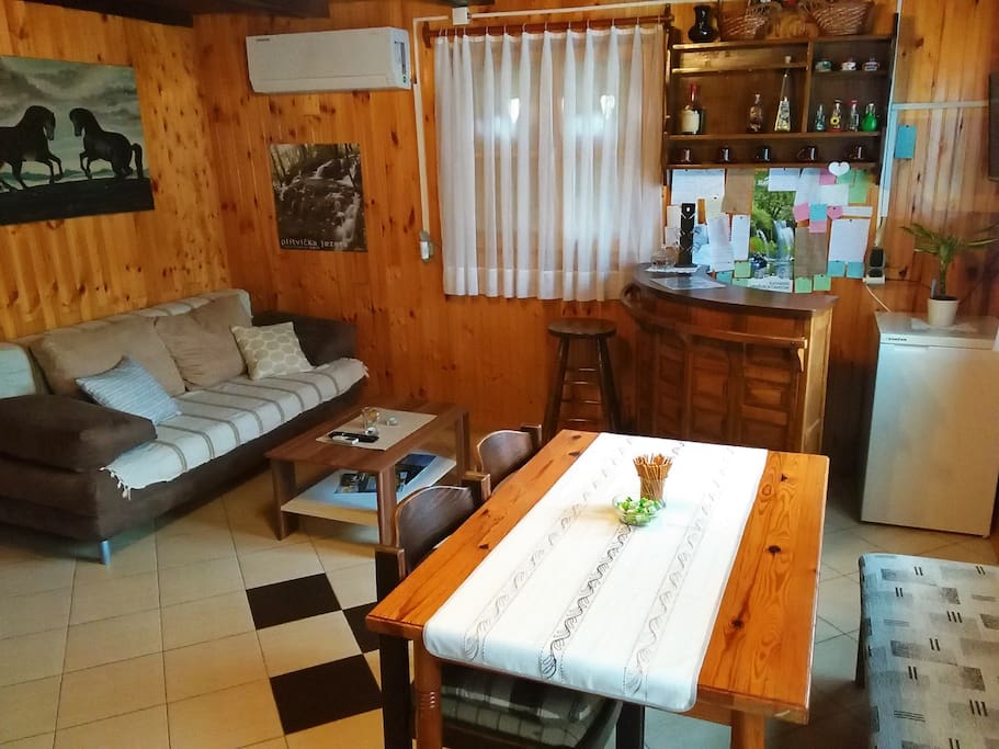 Living room and dinning room in one