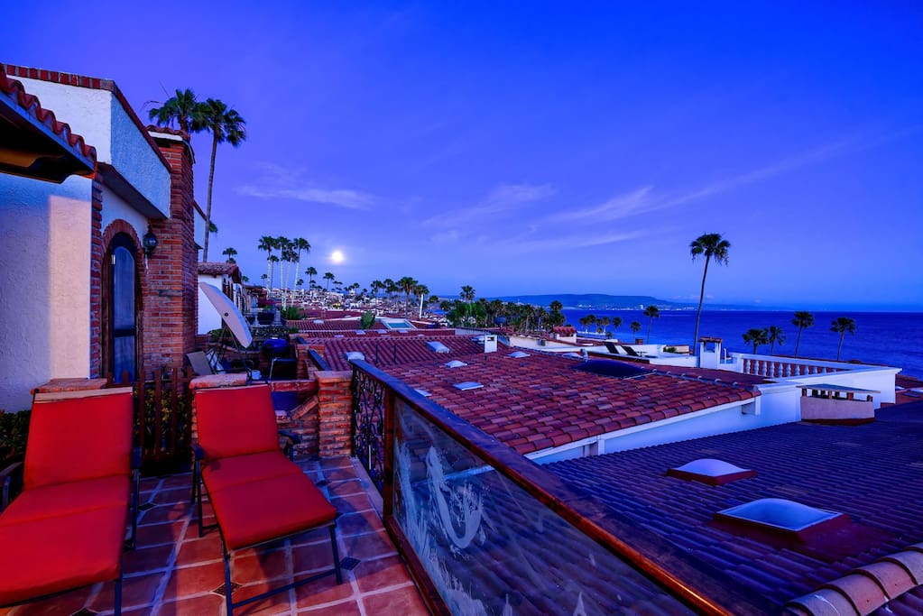 Southern view of the coastline from deck.