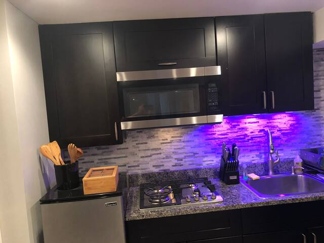 Private Entry and private bathroom, whole basement