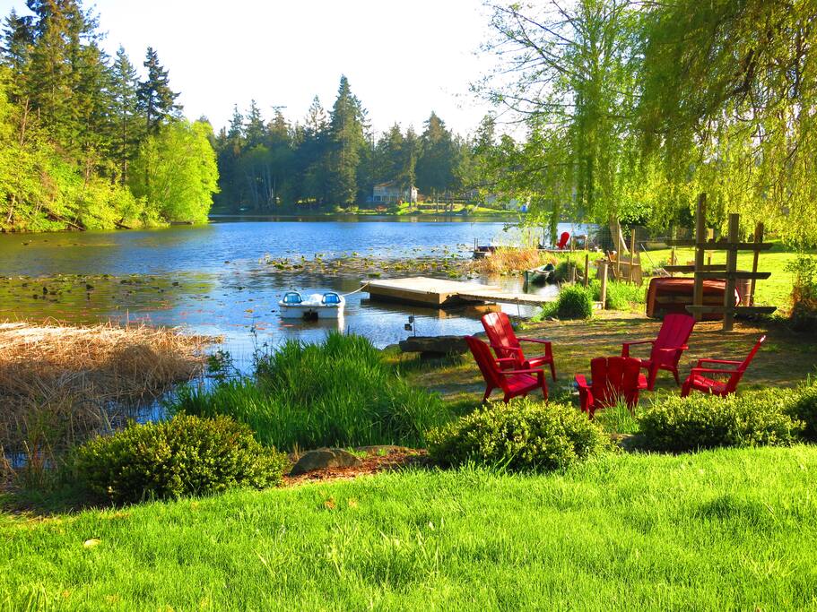 Late afternoon view of the lake on a beautiful spring day!