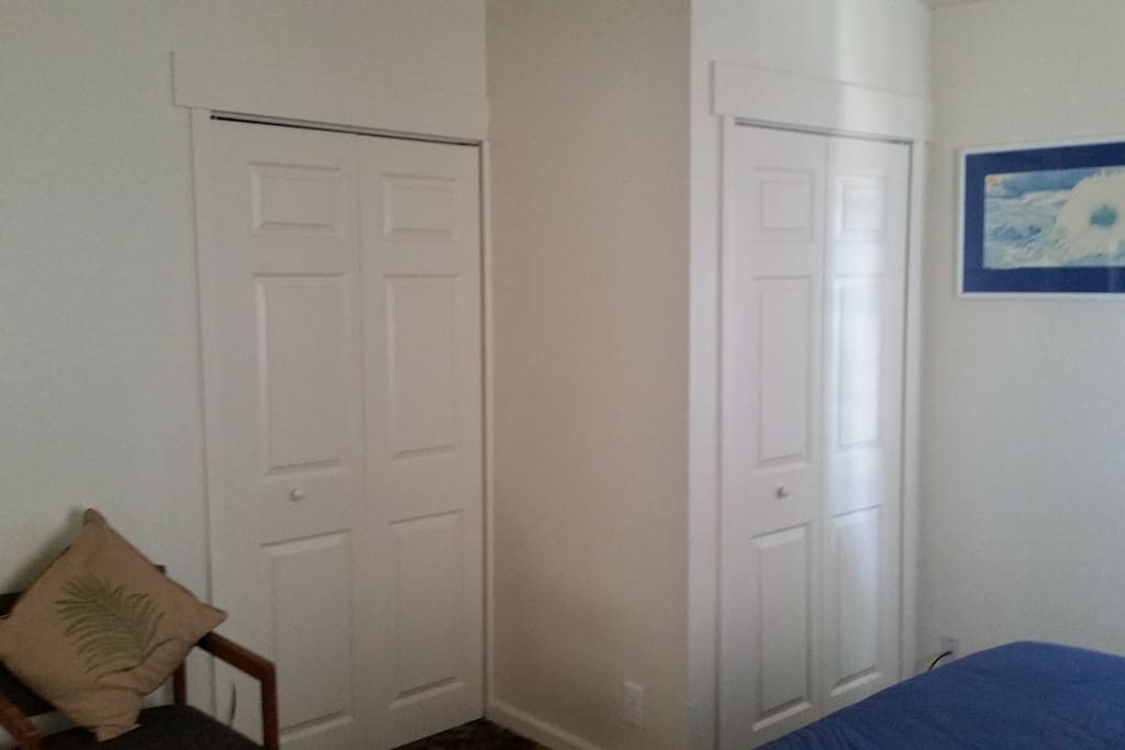 2 of four closets in master bedroom