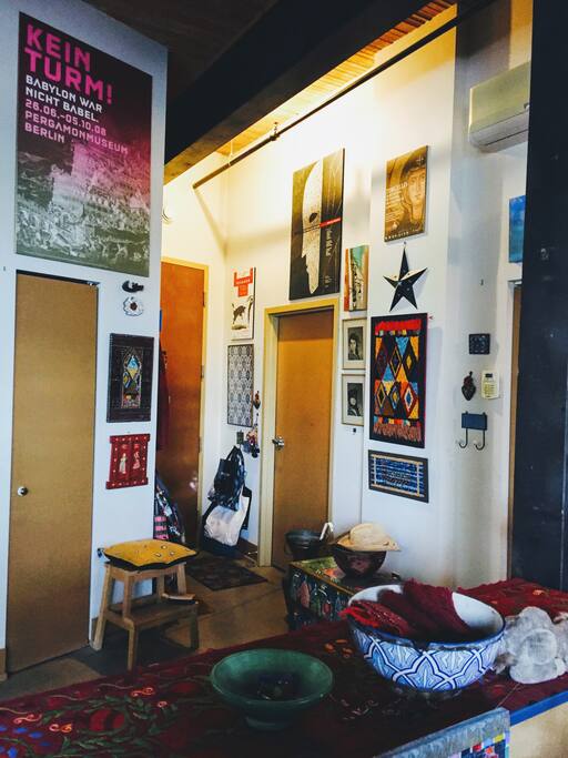 main entrance to loft