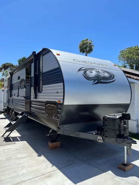Popular Airbnb listing: Delightful 2- Bedroom Camper with Patio in Laguna Hills