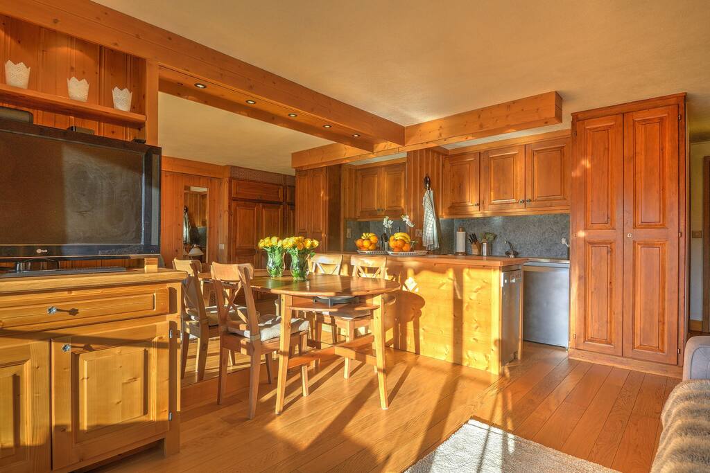 Kitchen Area - Site Montaney Studio, Verbier